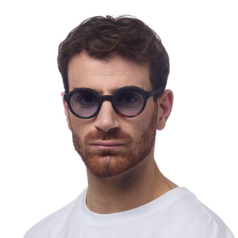 OKKIA Sun Lauro Round Havana Black (brown lenses)