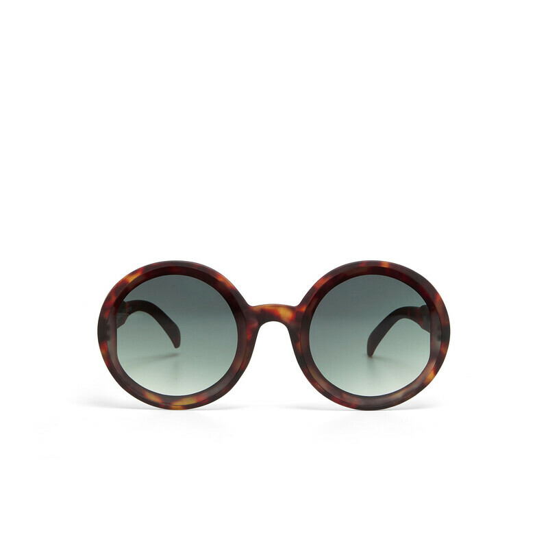 OKKIA Sun Monica Round Classic Havana (green lenses)