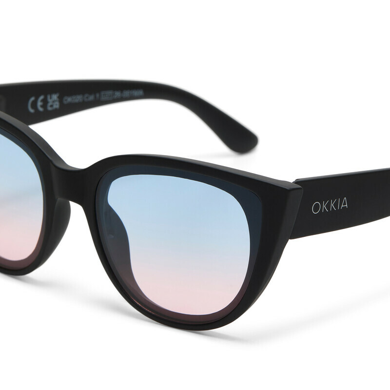OKKIA Sun Silvia   Black (blue/pink lenses)