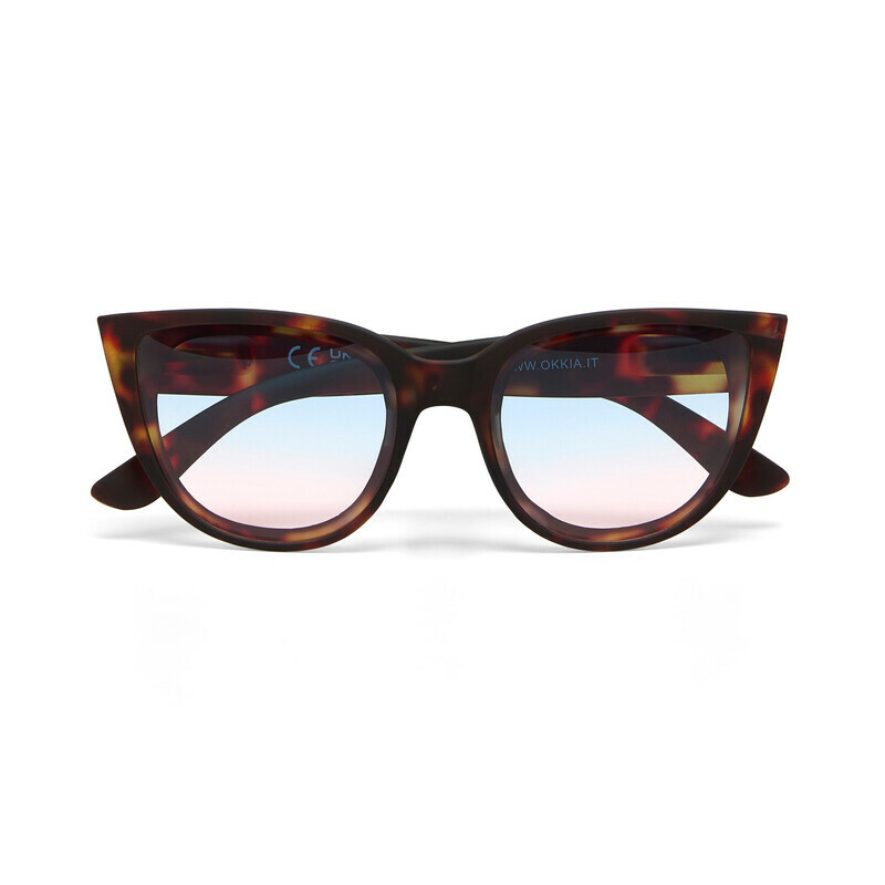 OKKIA Sun Silvia   Classic Havana (blue/pink lenses)