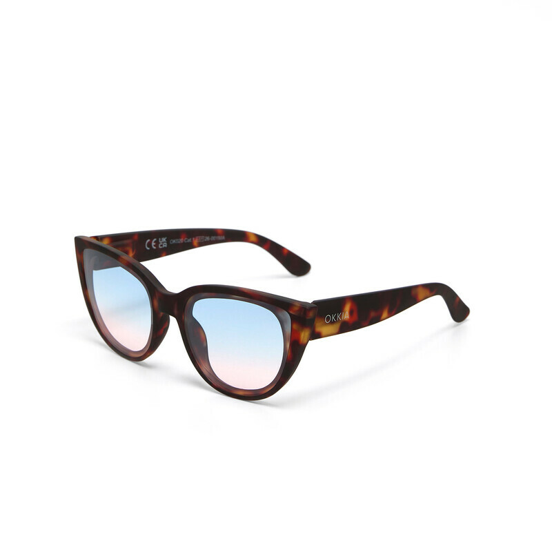 OKKIA Sun Silvia   Classic Havana (blue/pink lenses)