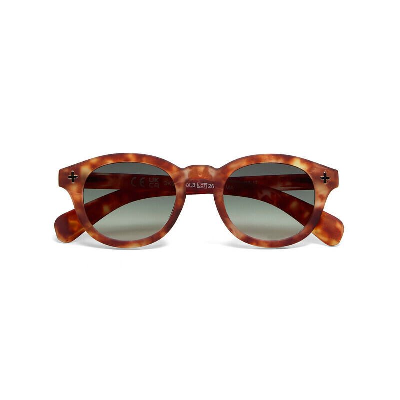 OKKIA Sun Milano   Sahara Havana (green lenses)