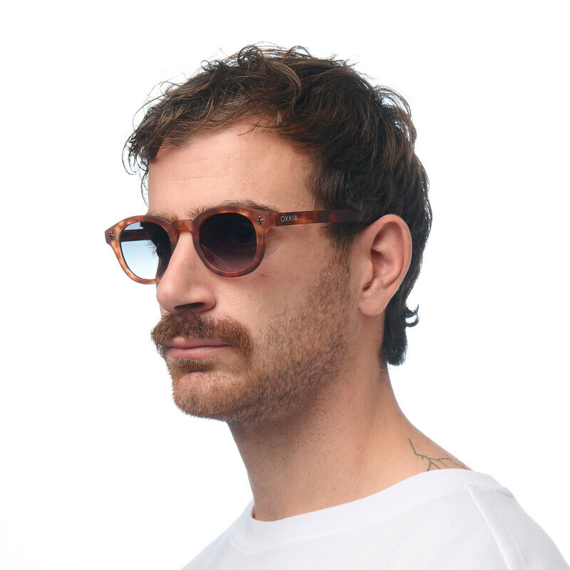 OKKIA Sun Milano   Sahara Havana (green lenses)