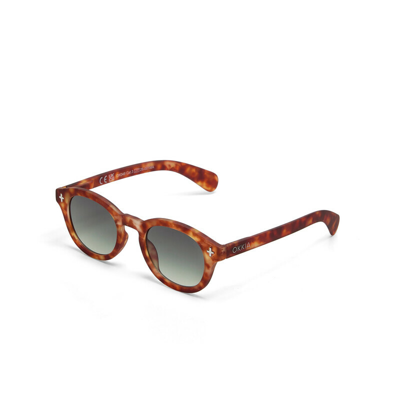 OKKIA Sun Milano   Sahara Havana (green lenses)