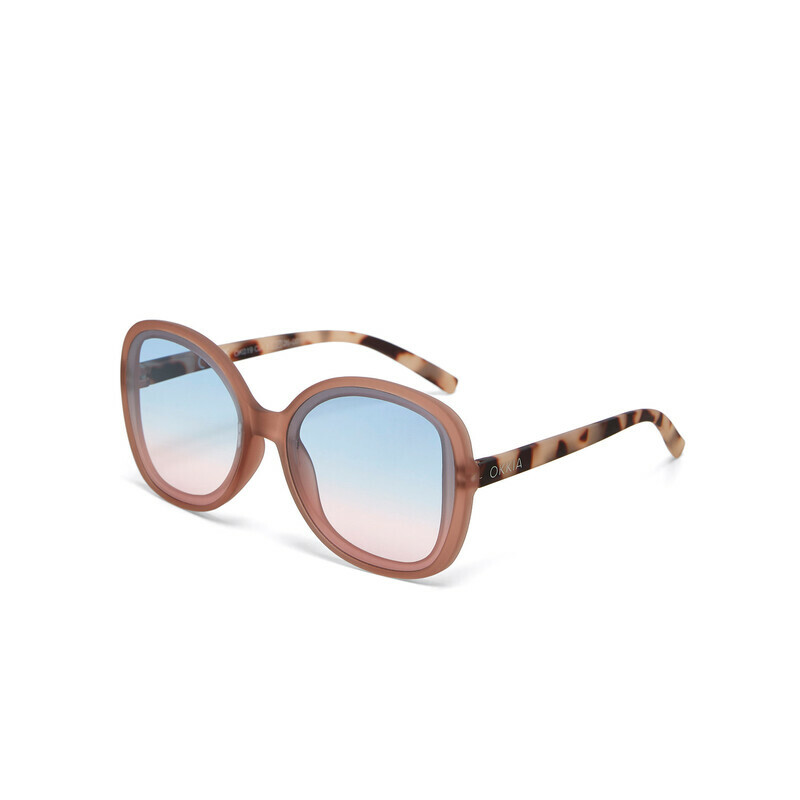 OKKIA Sun Anna   Pink Havana (blue/pink lenses)