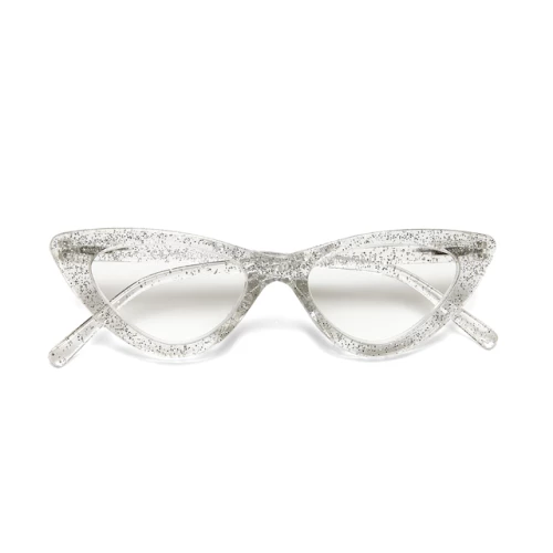 Reading Adriana Small Cat Eye Silver glitter