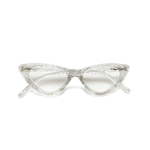 OKKIA Reading Adriana reading Small Cat Eye Silver glitter