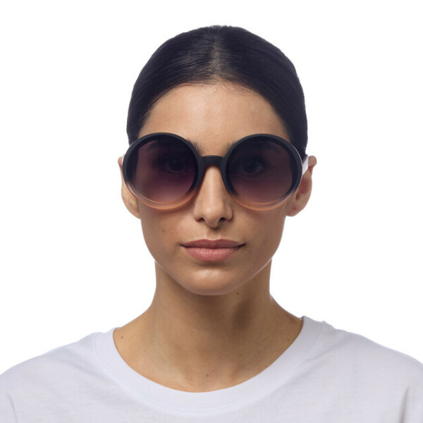 OKKIA Sun Monica Round Black shaded rose