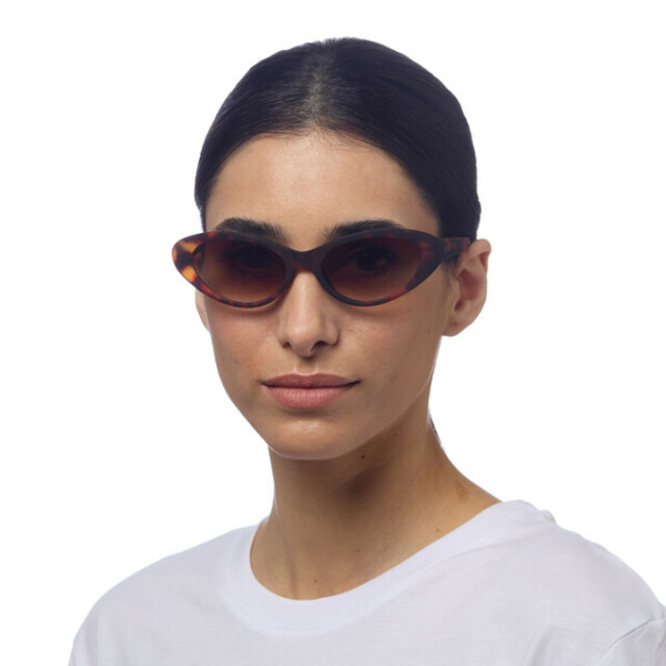 OKKIA Sun Lina Small Cat Eye Classic Havana