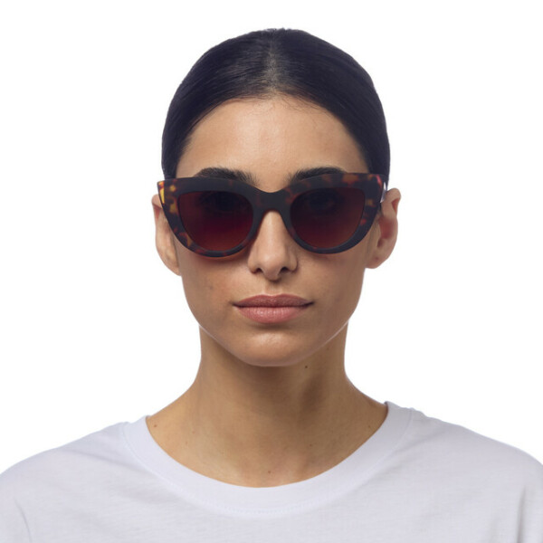 OKKIA Sun Claudia Big Cat Eye Classic Havana