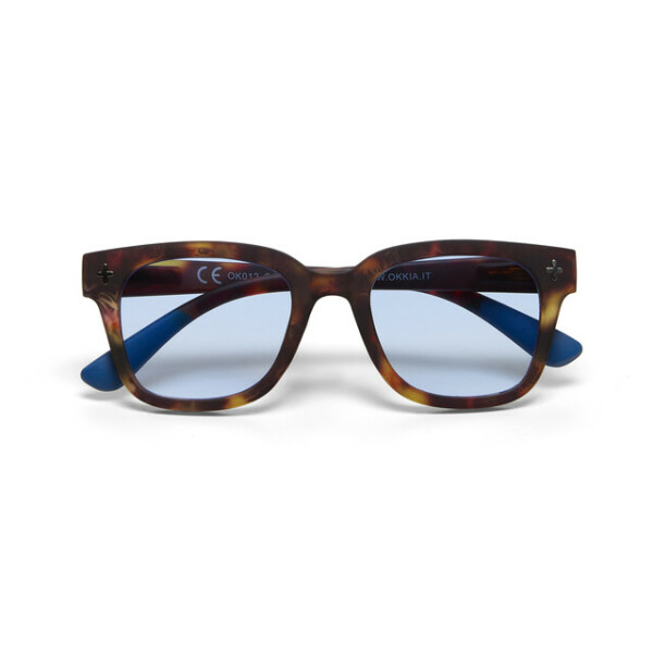 OKKIA Sun Giovanni   Classic Havana and blue (blue lenses)