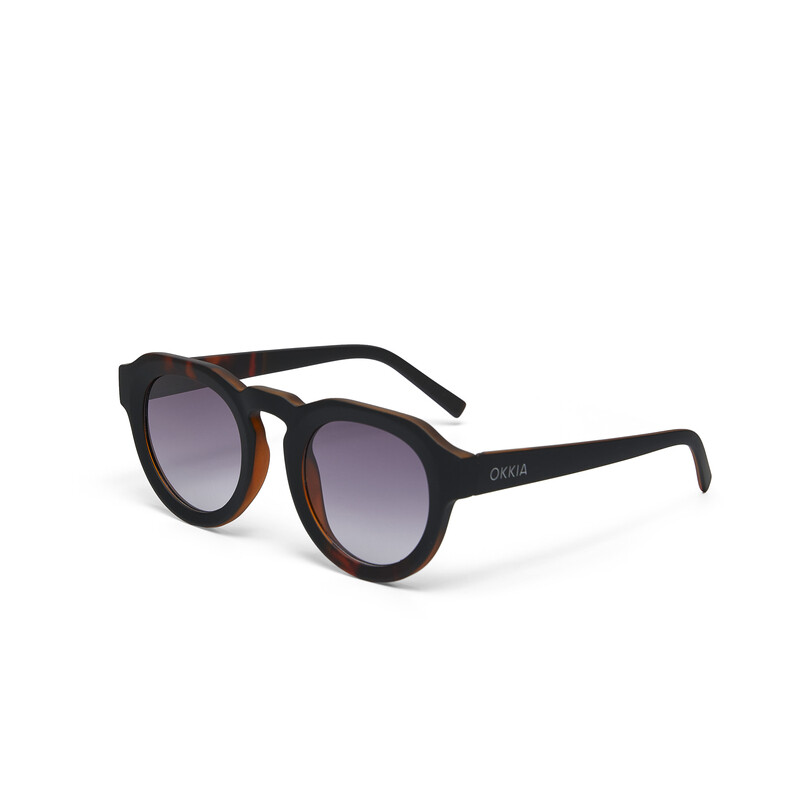 OKKIA Sun Zeno Round Havana Black (brown lenses)