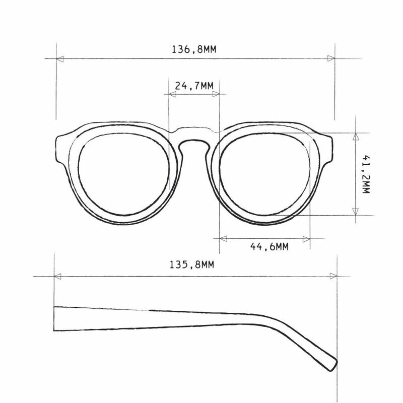 OKKIA Sun Zeno Round Havana Black (brown lenses)