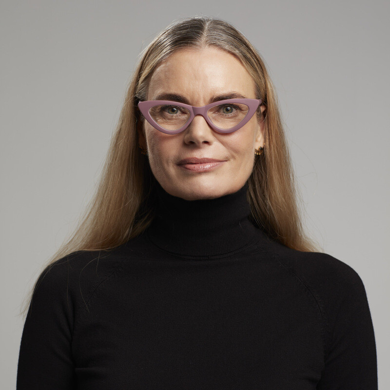 OKKIA Reading Adriana reading Small Cat Eye Red pear