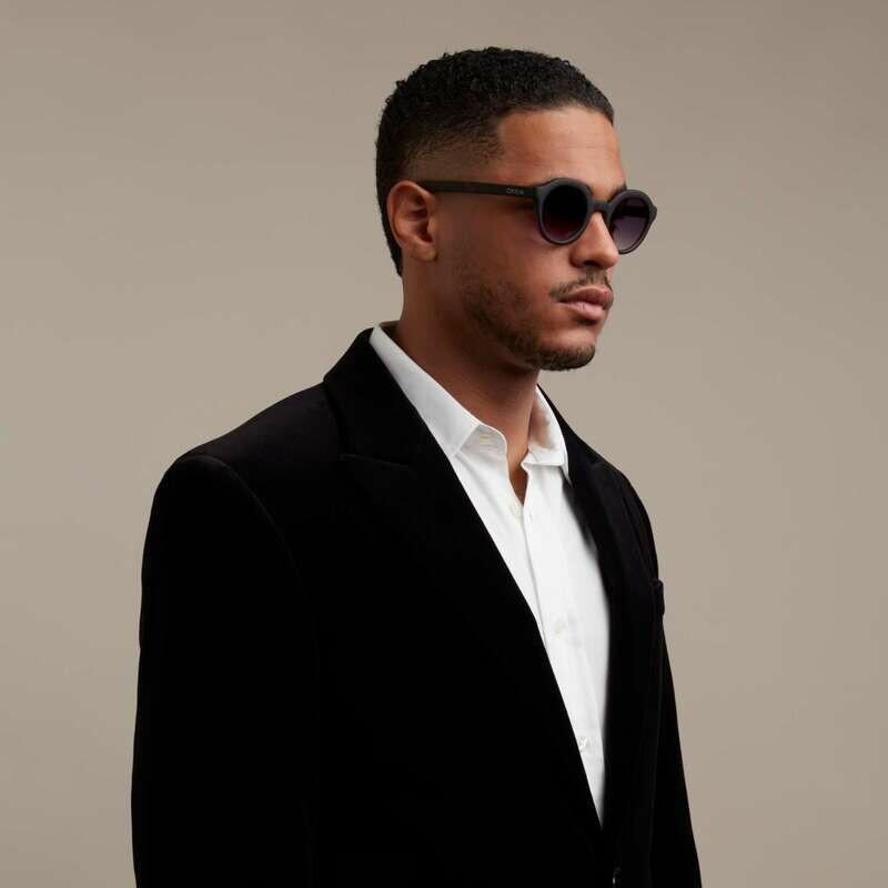 OKKIA Sun Lauro Round Havana Black (brown lenses)