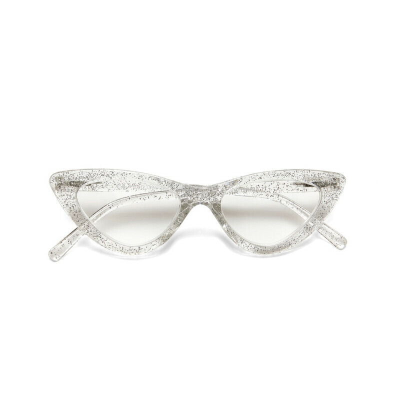 OKKIA Reading Adriana reading Small Cat Eye Silver glitter