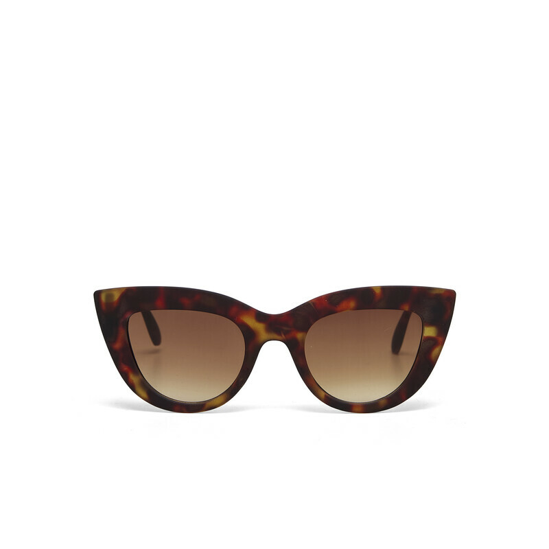 OKKIA Sun Claudia Big Cat Eye Classic Havana