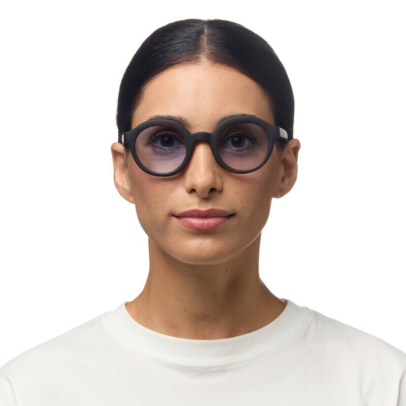 OKKIA Sun Lauro Round Havana Black (brown lenses)