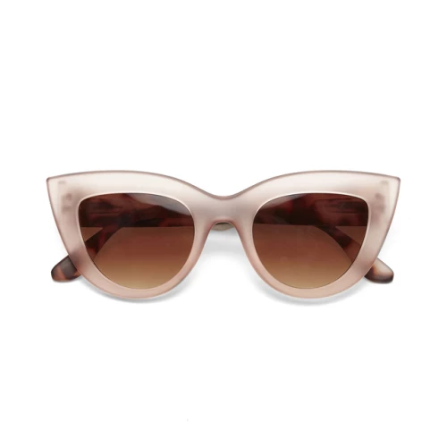 Sun Claudia Big Cat Eye Pink Havana