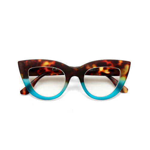 Reading Claudia Big Cat Eye Havana and blue