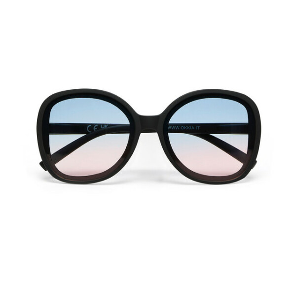 OKKIA Sol Anna Negro (lentes azules/rosas)