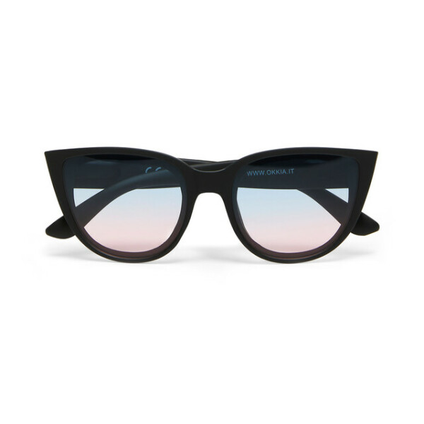 OKKIA Sol Silvia   Negro (lentes azules/rosas)