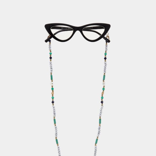 Turquoise Chaîne de lunettes
