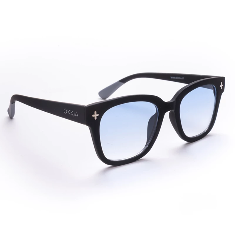 OKKIA Sun Giovanni Black and grey (blue lenses)