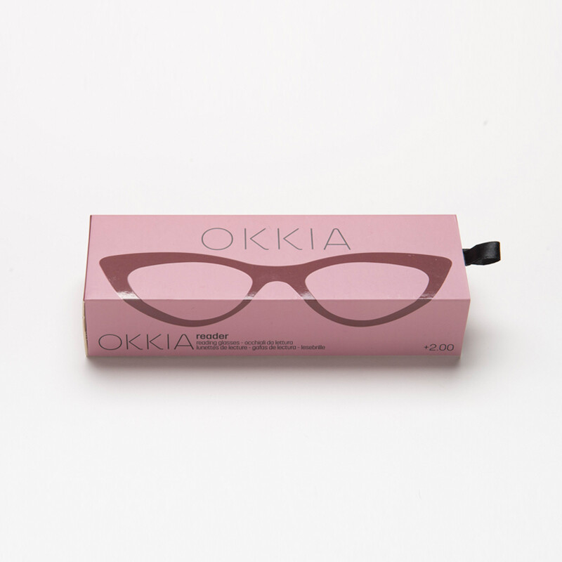 OKKIA Lettura Adriana lettura Small Cat Eye Red pear OK009RP-1.00