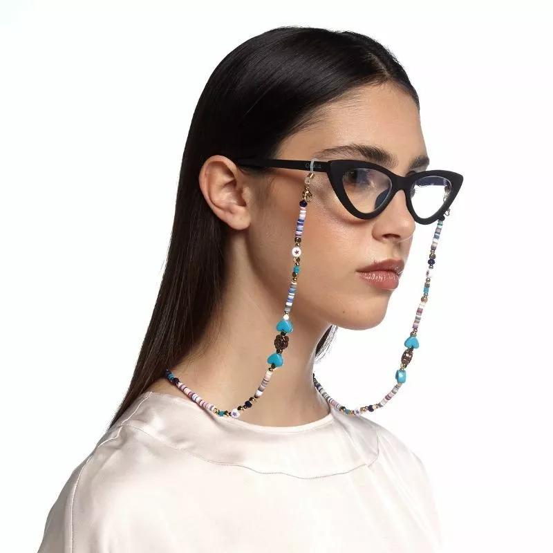 OKKIA Accessoires Coeur Chaîne de lunettes 