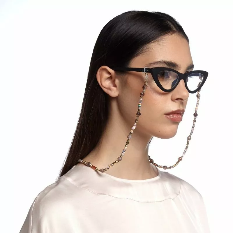 OKKIA Accessories Colorful Circle Glasses Chain 