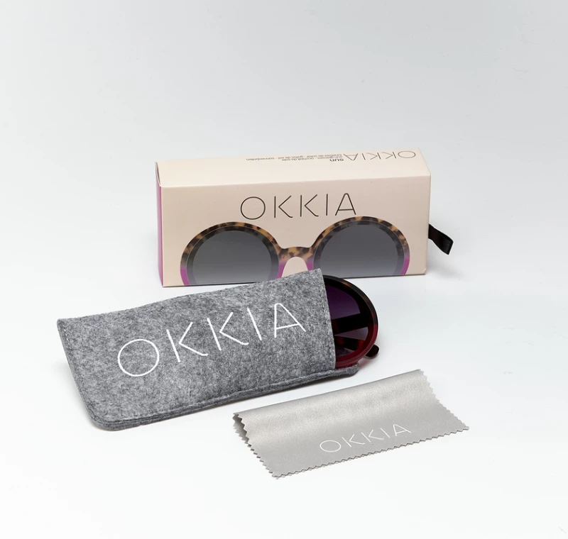 OKKIA Sun Monica Round Havana pink