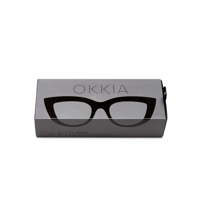 OKKIA Lettura Claudia lettura Big Cat Eye Nero