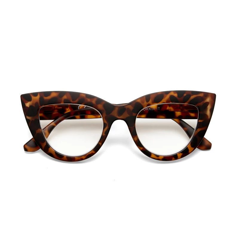 OKKIA Lettura Claudia lettura Big Cat Eye Tartaruga