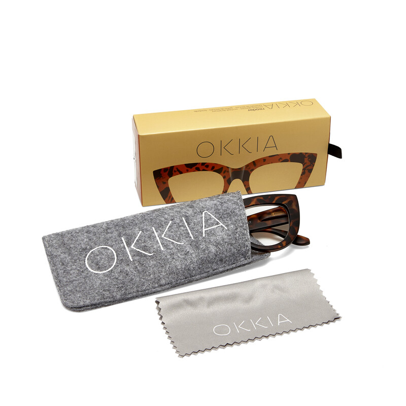 OKKIA Lettura Claudia lettura Big Cat Eye Tartaruga OK023TU-1.00