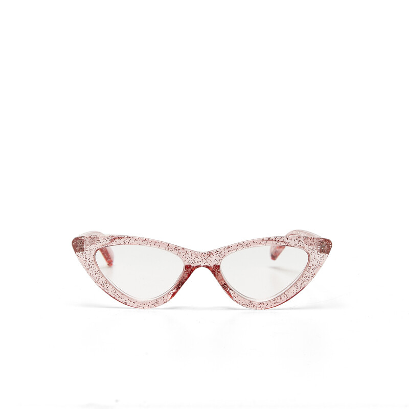 OKKIA Lectura Adriana Small Cat Eye Rosa brillantina OK009GP-1.00