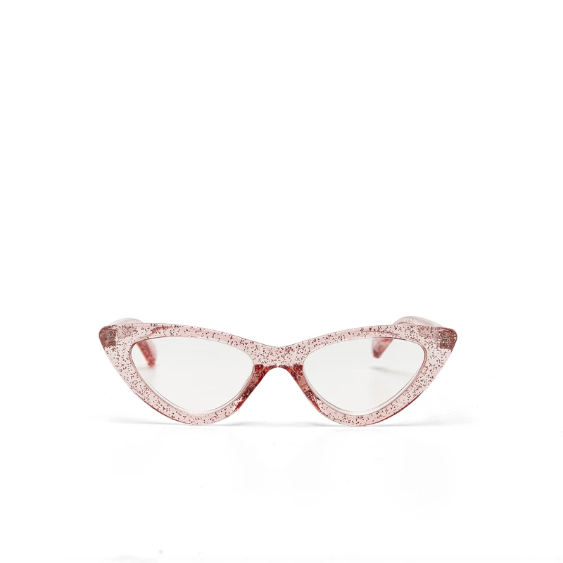 OKKIA Lectura Adriana Small Cat Eye Rosa brillantina