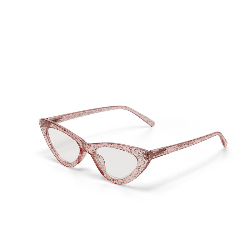 OKKIA Lectura Adriana Small Cat Eye Rosa brillantina OK009GP-1.00