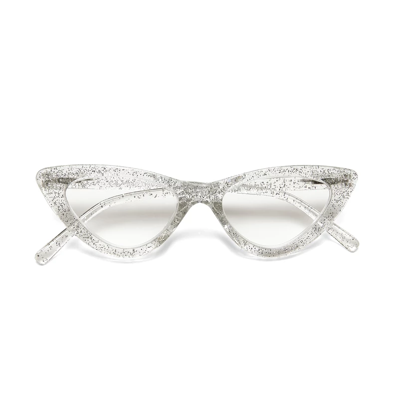 OKKIA Lectura Adriana Small Cat Eye Gris brillantina