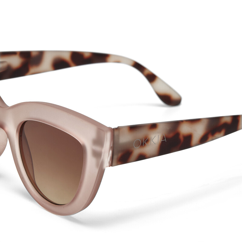 OKKIA Sun Claudia Big Cat Eye Pink Havana OK013-PH