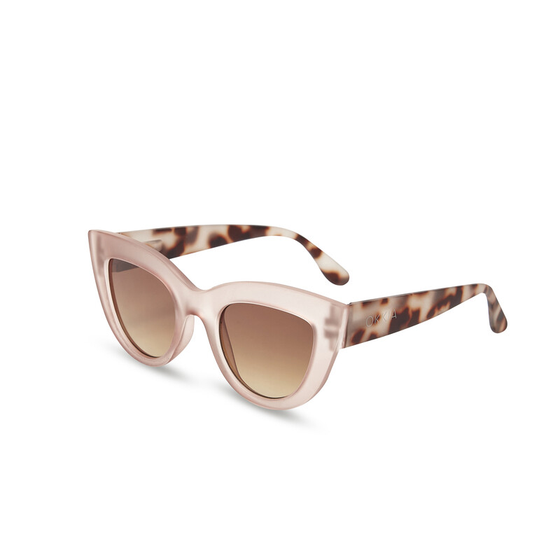 OKKIA Sun Claudia Big Cat Eye Pink Havana OK013-PH