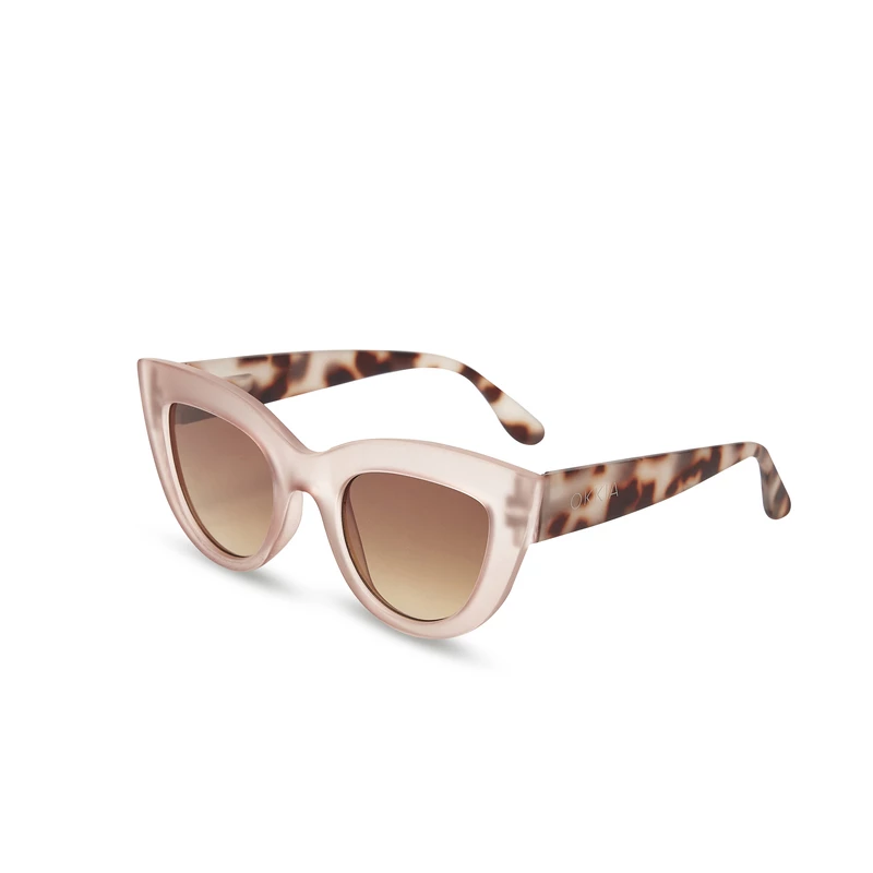 OKKIA Soleil Claudia Big Cat Eye Pink Havana