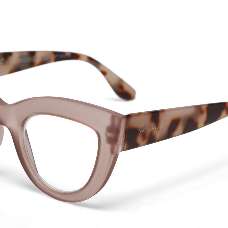 OKKIA Lecture Claudia Big Cat Eye Pink Havana OK023PH-1.00