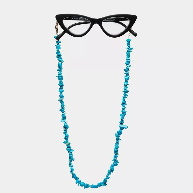 OKKIA Accessories Glow chain Turquoise