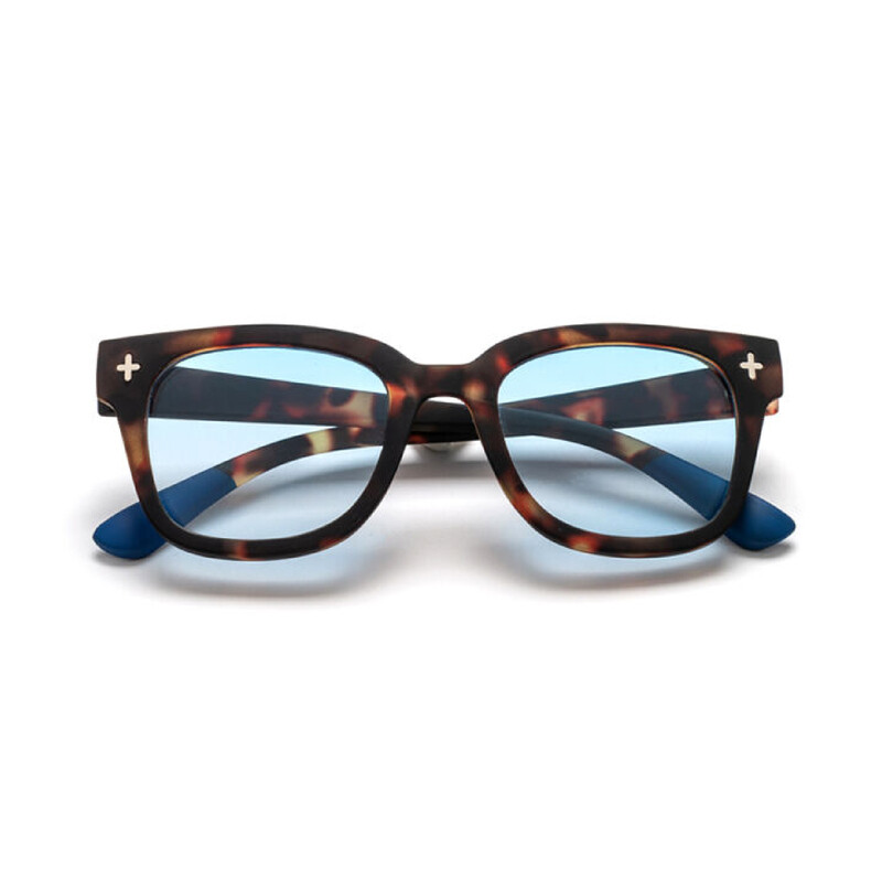 OKKIA Sun Giovanni Classic Havana and blue (blue lenses) OK012CH-BL