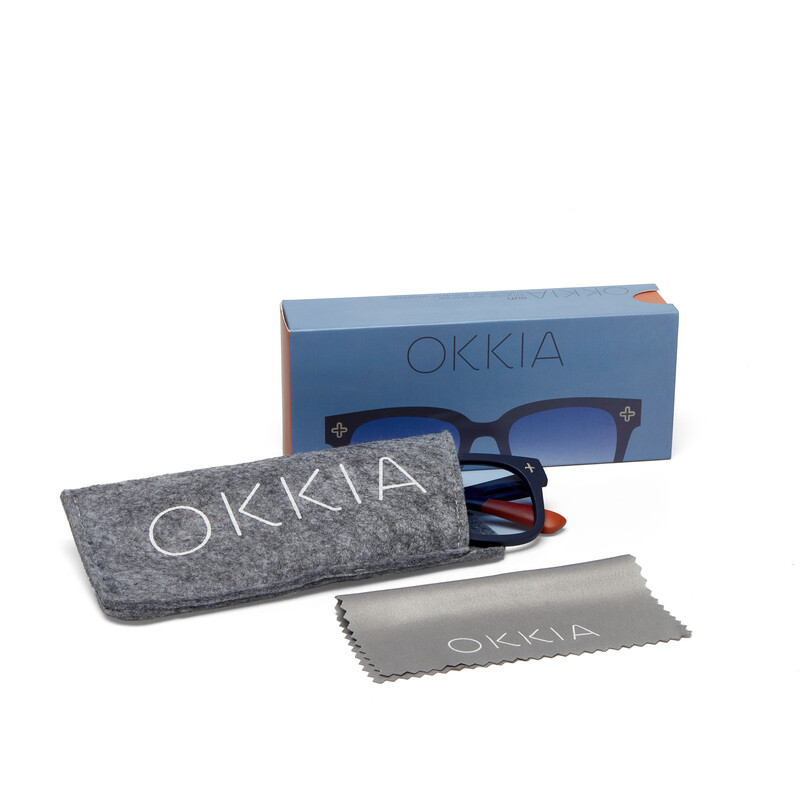 OKKIA Soleil Giovanni Midnight (bleu verres) OK012MN-BL