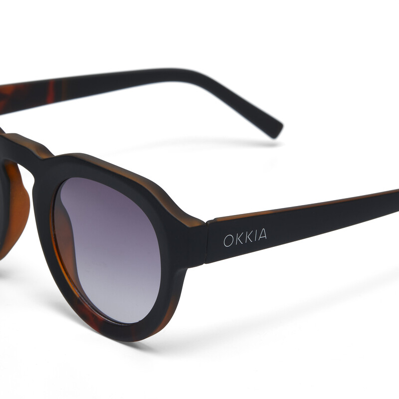 OKKIA Sun Zeno Round Havana Black OK032-B3H