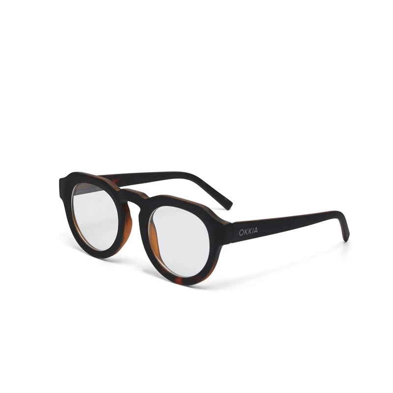 OKKIA Reading Zeno Round Havana Black