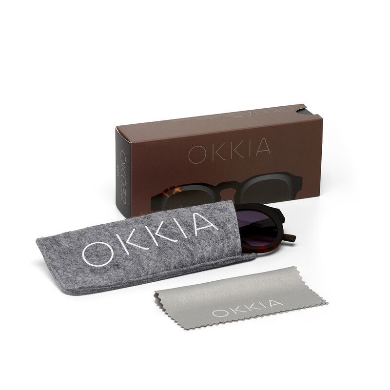 OKKIA Sun Zeno Round Havana Black OK032-B3H