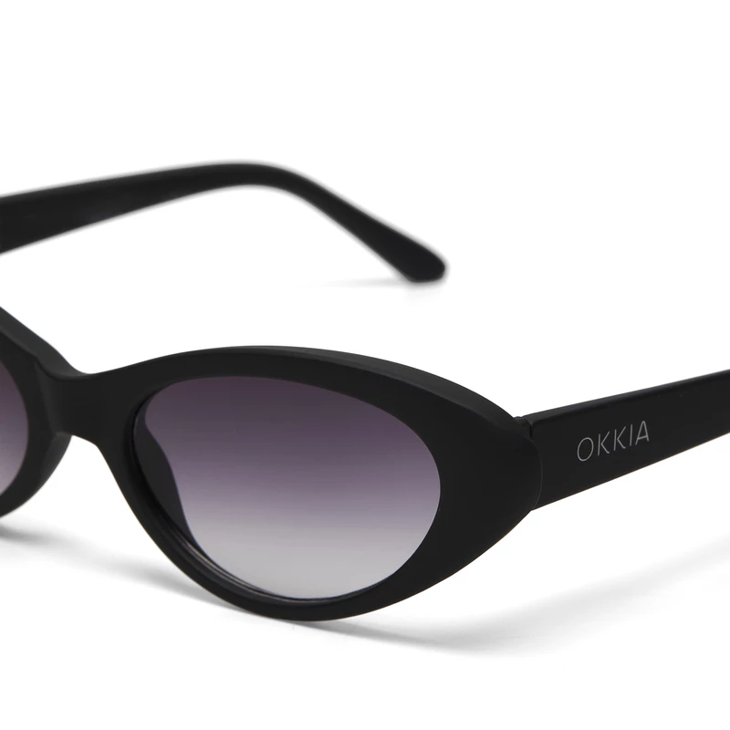 OKKIA Sun Lina Small Cat Eye Black